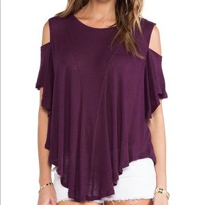 Free People Cold Shoulder Tee